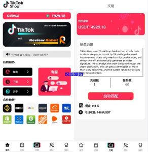 多语言tiktok抢单/海外tiktok刷单/分组/打针/前端vue源码-汉城海外源码